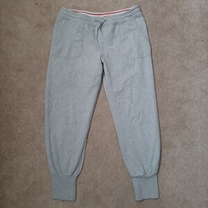 Patagonia W's Ahnya Light Salt Grey Pants Large Cuffs